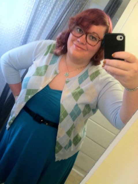 Right before heading out to church for the first time as Mey