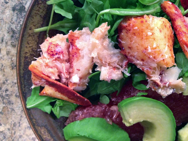 lobster-avocado-grapefruit-salad-easy