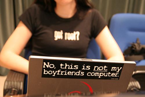 Nor is it my girlfriend's. via Geek With Laptop
