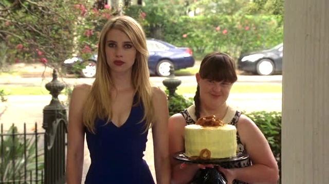 Cake and cleavage welcoming committee
