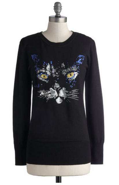 If you don't own a sequined cat sweater, you don't actually care about cats. Or sequin.