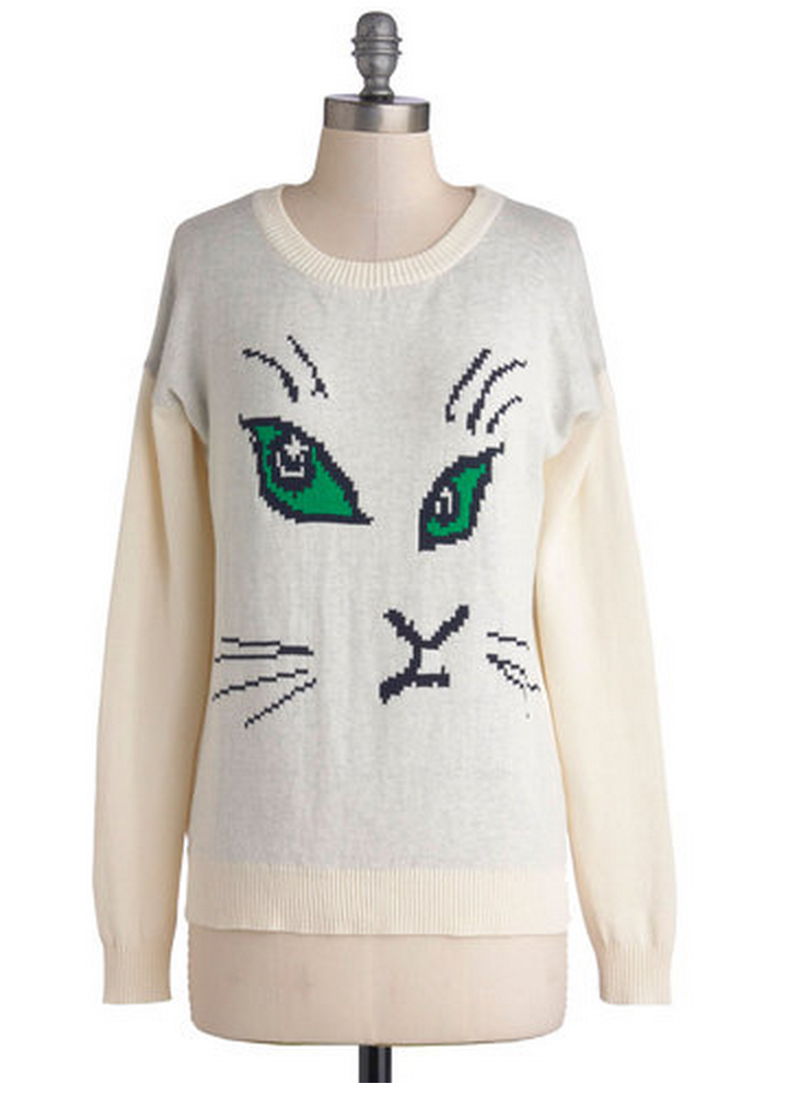 Holigays 2013 Gift Guide: 25 Sweaters With Cats On Them | Autostraddle