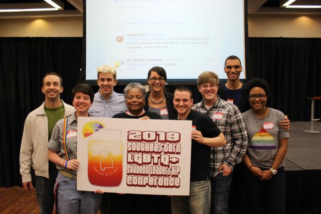 Student organizers with Mandy Carter of the National Black Justice Coalition and trans* activist Eli Strong -that's me on the right!