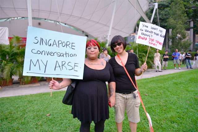 At the #FreeMyInternet rally, protesting a website licensing regime via Robin Ann Rheaume