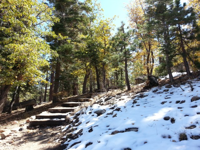 mountain with snow