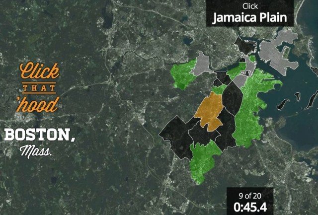 Click that 'Hood won't offer you a forum to debate if Jamaica Plain is the lesbian capital of the world, but it will help you locate it on a map!