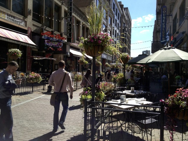 The gorgeous restaurant row.