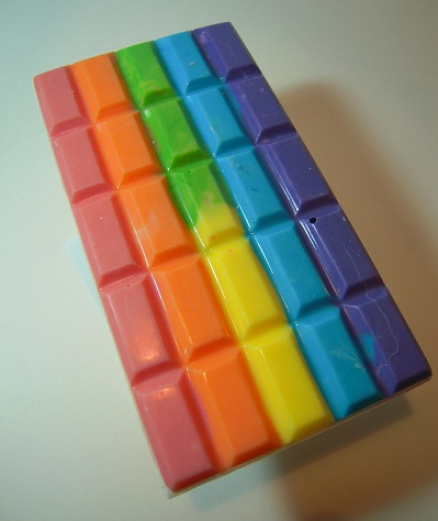 Rainbow chocolate gets me (via tumblr.com)