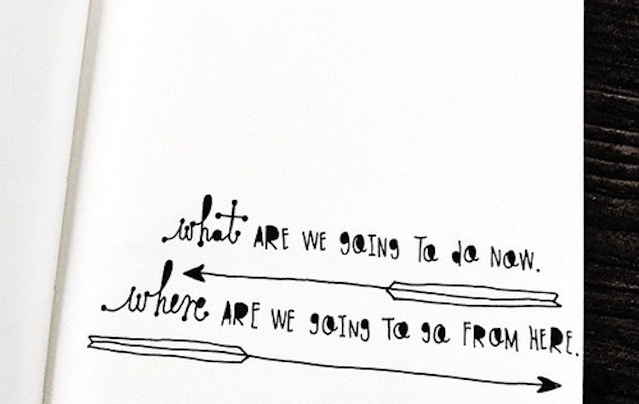 Whatever we are going to do, we are clearly going to do it with really nice handwriting.  (via The Notebook Doodles