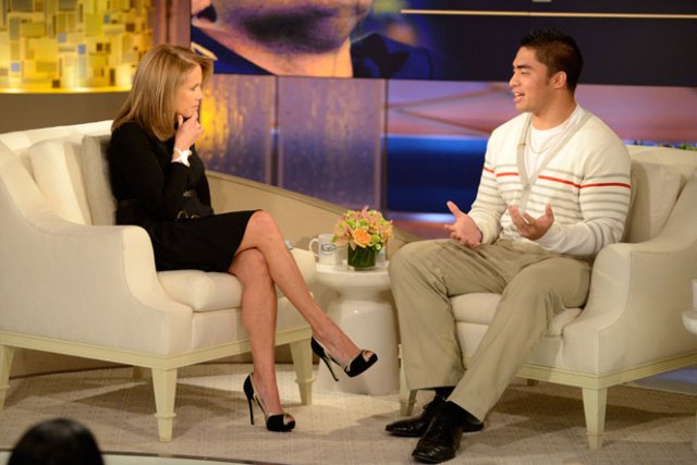 Katie Couric and Manti Te'o via Sports Illustrated