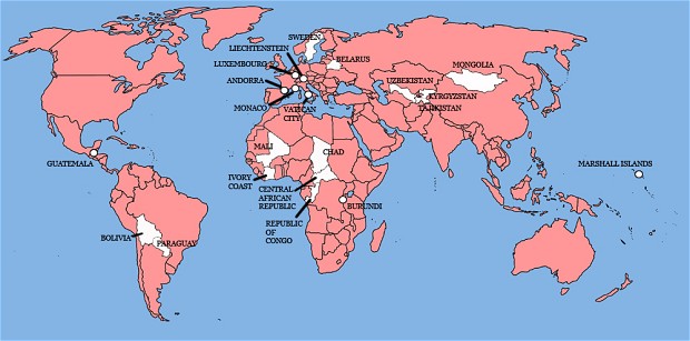 England invaded all the pink countries Image via: The Telegraph