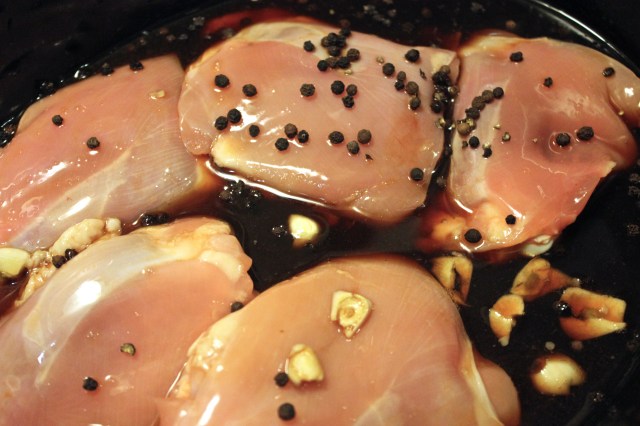 Adobo about to be cooked