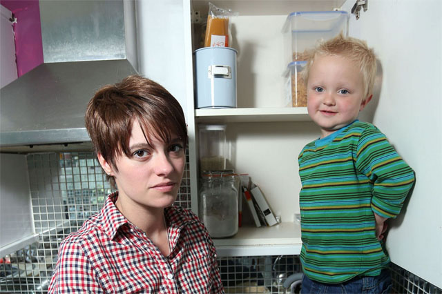 Jack Monroe with her Small Boy via The Mirror