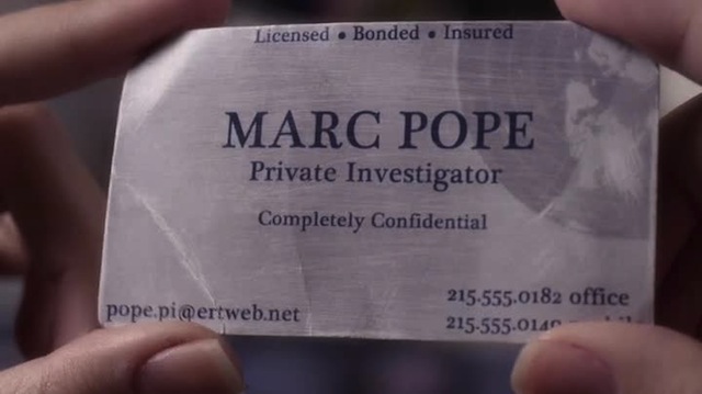 You guys! "Marc Pope" is an anagram for "I am Lord Alison DiLaurentis!" Mystery solved.
