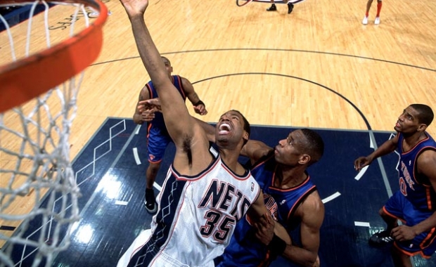 Collins during his previous time with the Nets via Pings Hoops