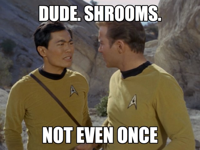 Sulu is SO over this planet.