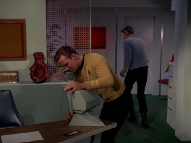 Kirk: SIRI! Help us find the explosives! Hurry! Siri: Sorry, I didn't quite catch that.