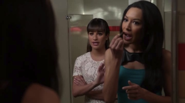 Look I get it, Santana, you're a lipstick lesbian, you don't have to constantly put lipstick on to prove it to me