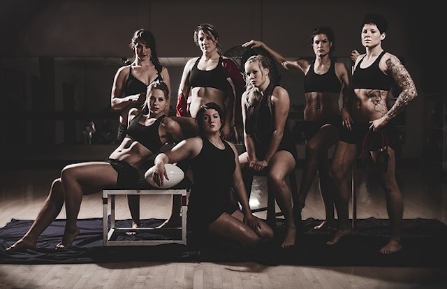 The Canadian women's rugby team, you're welcome.