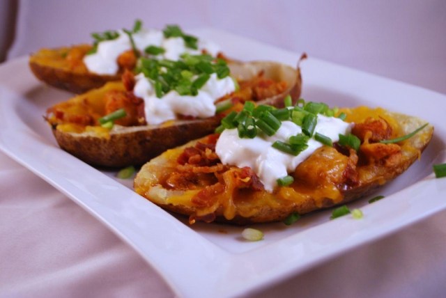 This particular photograph I felt makes potato skins look especially sophisticated