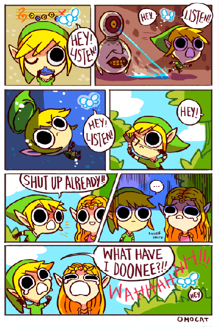 Navi just wanted to say, "Go play Chrono Trigger," you meanie! Source: Omocat