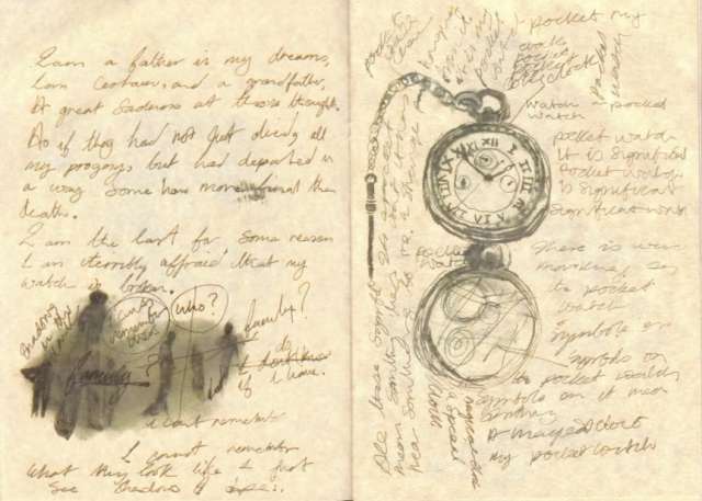 This person obviously found the perfect time for creating pocketwatch doodles. (Via tenored) 