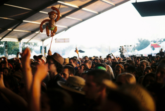 We're not in this picture, but the monkey really captures the spirit of how it'll feel when we see you.