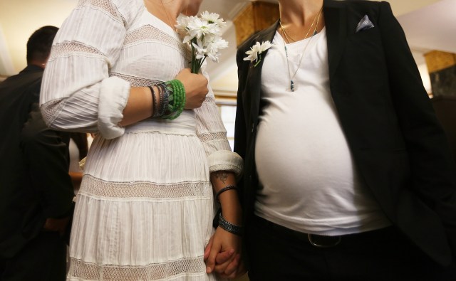 Gay Couples Marry At New York City Hall