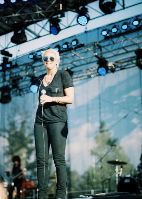 We passed Cat Power in the media compound the next day and I almost fell in a puddle.
