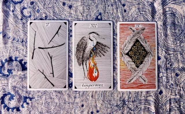 Cards are from the Wild Unknown Tarot by Kim Krans