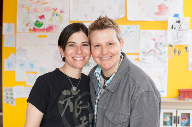 Amy Sandler and Niki Quasney sued Indiana for recognition of their marriage, performed in Massachusetts last year. They were granted immediate relief so Quasney, who is terminally ill, could receive a proper death certificate recognizing her family. The appeal for their case brought about today's ruling. via Lambda Legal