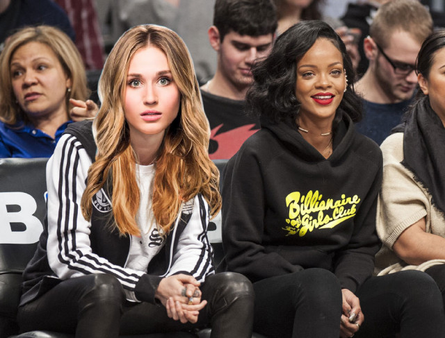 Rihanna parties with mystery woman at Knicks Game