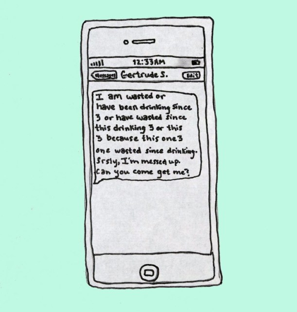 via drunk texts from famous authors