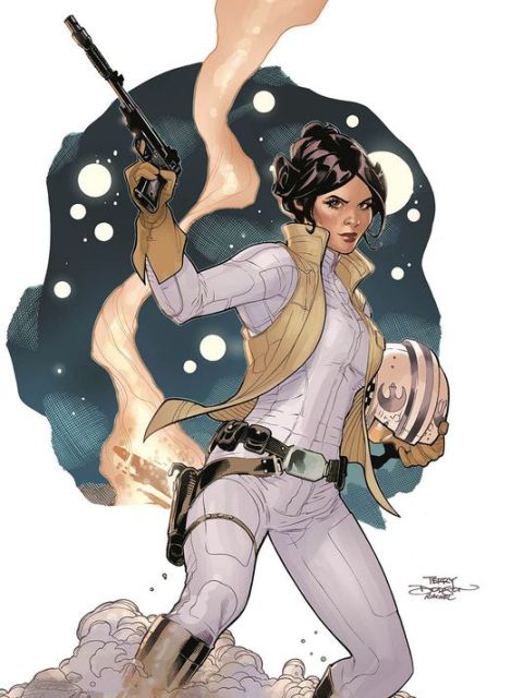 Princess Leia art by Terry Dodson