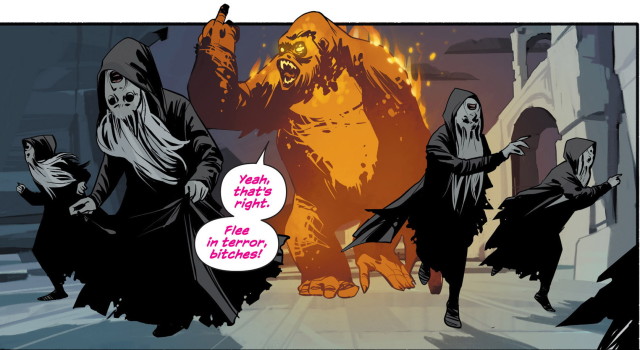Some of Fiona Staples' work in Saga