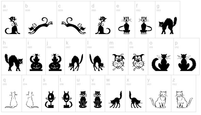cat alphabet clipart - photo #24