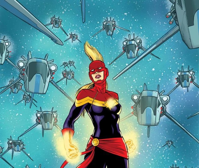 Carol Danvers as Captain Marvel. Art by David Lopez