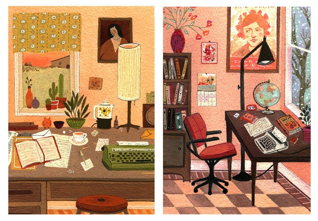 These illustrations from a Spanish-language version of A Room of One’s Own totally rock my socks off. (Via Becca Stadtlander)