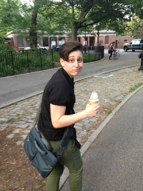 Although, coincidentally, here I am eating soft serve (which I also find to be very important)