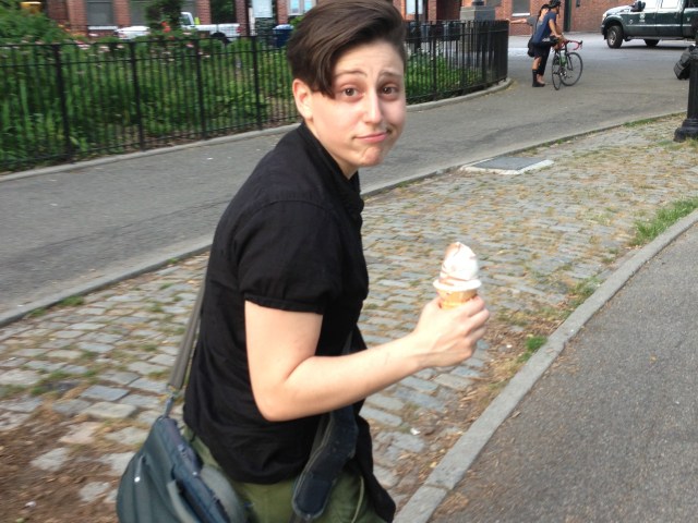 Although, coincidentally, here I am eating soft serve (which I also find to be very important)