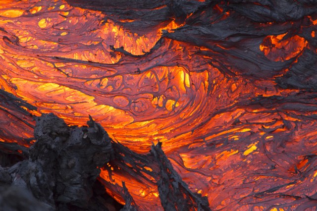This is lava, it is also very hot, like the inside of my house