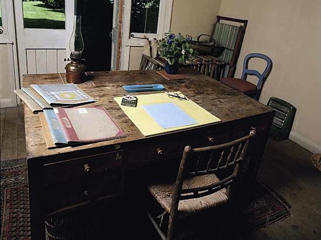 One of my chief regrets from my recent trip to the U.K. is that I didn’t visit Virginia Woolf’s writing studio. (Photo by Eamonn McCabe via The Guardian)