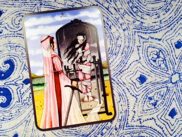 Eight of Swords from the Anna K Tarot