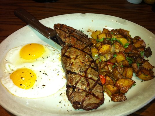 Steak and Eggs Via adorkablelife.com