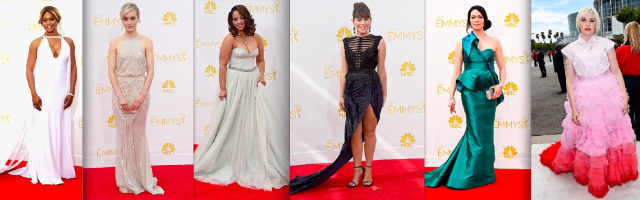 Laverne Cox, Taylor Schilling, Dascha Polanco, Yael Stone, Laura Prepon, Lena Dunham. Via InStyleMag.