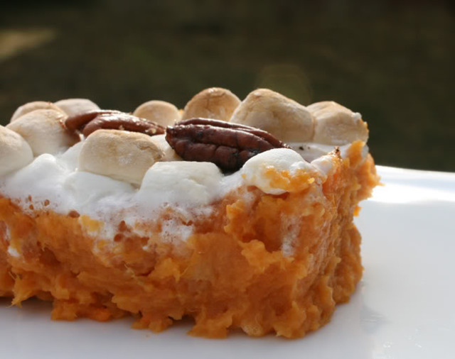 via inspiredbites.blogspot.com "sweet potato casserole: dessert or side dish?" a Thanksgiving tale