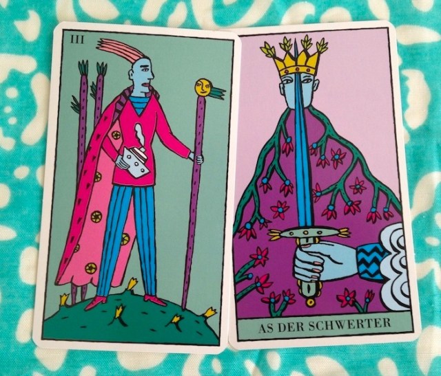 Ace of Swords / Three of Wands
