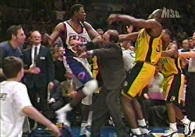 The infamous Pacers-Pistons brawl actually forced the NBA to tighten its policies around on and off-court violence via SportingNews
