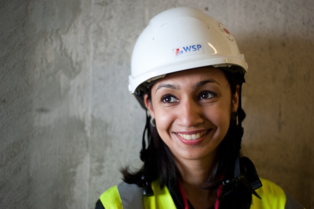 Roma Agrawal: "We have this problem of what an engineer should look like or does look like, that was maybe accurate in the past, but isn't today. There is a long way to go, but for me, it is important to show the diverse faces of engineering." (Image courtesy of Nicola Evans, WSP, via Nature.com)
