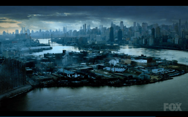 Just one of approximately one bazillion city shots we are sure to see through the Gotham series